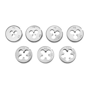 Set de 8 filiere M3-M12 WOKIN din oțel - Img 2