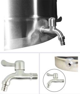 Butoi pentru vin din inox 300 L cu robinet - Img 4