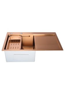 Chiuveta de bucatarie din inox AISI304 Sandonna HD7850 cu tavita si dozator - Img 6
