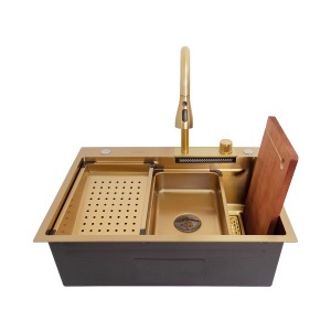 Chiuveta handmade SanDonna HD6850 Auriu
