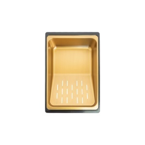 Chiuveta handmade SanDonna HD7550 Auriu robinet cascadÄ_x0083_ reglabil - Img 7