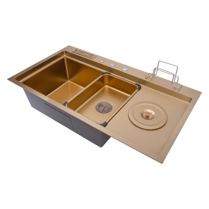 Chiuveta handmade SanDonna HD9245 Auriu - Img 5