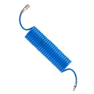 Furtun de aer spiralat TechnoWorker 6.5-5m (Albastru)