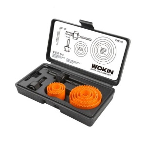 Set 11 carote inelare WOKIN pentru lemn, 19-64 mm, H25 mm