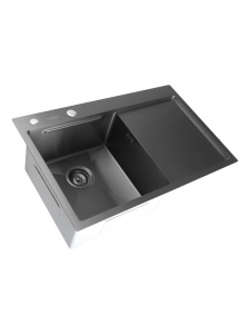 SET Chiuveta din inox SanDonna HD7850 cu dozator de sapun si tavita + Baterie flexibila SanDonna Andra - Img 7