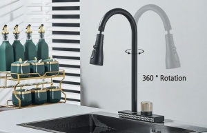 SET Chiuveta Inox HandMade SanDonna HD4050 cu tavita si dozator de sapun + Baterie SanDonna ASTER multifunctionala cu casacada - Img 7