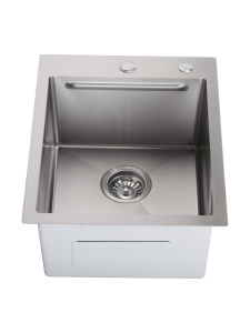 SET Chiuveta SanDonna HD4050 crom din inox cu tavita si dozator de sapun + Baterie SanDonna MONA flexibila - Img 3