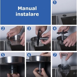 Spalator pentru pahar INOX 304 SanDonna Crom Satin - Img 4
