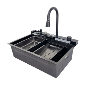 Chiuveta handmade SanDonna HD7550 Negru - Img 3