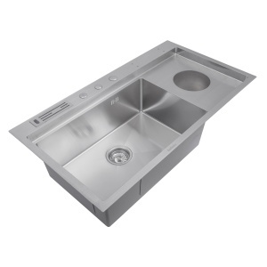 Chiuveta handmade SanDonna HD9245 Crom Satin - Img 7