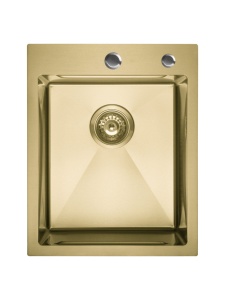 SET Chiuveta din inox SanDonna HD4050 aurie cu tavita si dozator + Baterie flexibila SanDonna Andra - Img 4