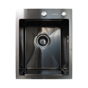 SET Chiuveta Inox HandMade SanDonna HD4050 cu tavita si dozator de sapun + Baterie SanDonna ASTER multifunctionala cu casacada - Img 4