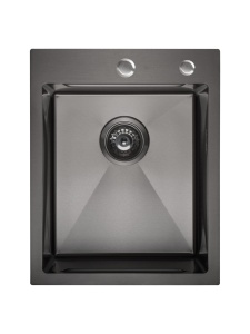 SET Chiuveta SanDonna HD4050 din inox cu tavita si dozator + Baterie SanDonna Charlotte cu dus retractabil - Img 4