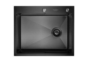 SET Chiuveta SanDonna HD6050 din inox handmade cu dozator de sapun, tocator si tavita de scurgere + Baterie SanDonna Charlotte cu dus extractabil - Img 3