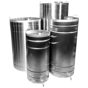 Butoi pentru vin din inox 200 L cu robinet - Img 4