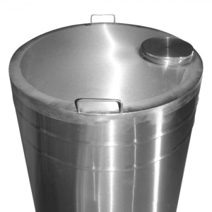 Butoi pentru vin din inox 350 L cu robinet - Img 2