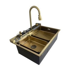 Chiuveta handmade SanDonna HD7550 Auriu - Img 4