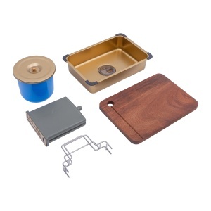 Chiuveta handmade SanDonna HD9245 Auriu - Img 9