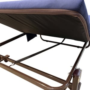 Pat pliabil cu saltea WALTZ L80 – Albastru Marin, 190 × 80 cm, capacitate 200 kg - Img 4