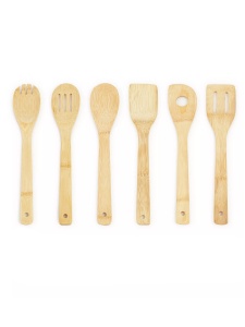 Set ustensile de bucatarie din bambus format din 7 piese - Img 4