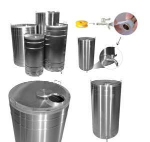 Butoi pentru vin din inox 300 L cu robinet - Img 5