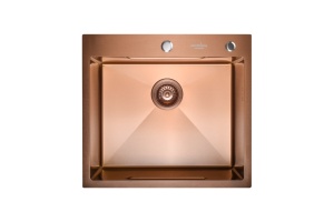 Chiuveta de bucatarie handmade Sandonna HD5550 cu tavita si dozator incluse - Img 8