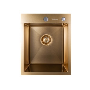 Chiuveta handmade SanDonna HD4050 Auriu - Img 4