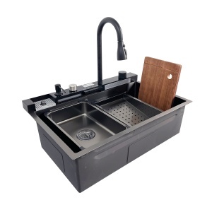 Chiuveta handmade SanDonna HD7550 Negru