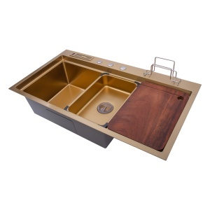 Chiuveta handmade SanDonna HD9245 Auriu - Img 6