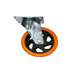 Roata pivotanta Technoworker portocalie 125 mm - AS8004