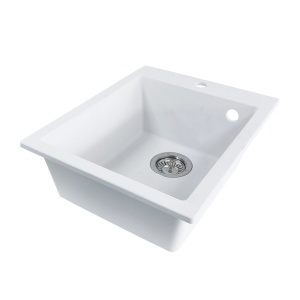 SET Chiuveta din granit compozit SanDonna Vesta + Baterie Solo pivotanta - Img 6