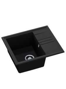 SET Chiuveta granit compozit SanDonna Alina + Baterie Waltz Alfa negru - Img 2