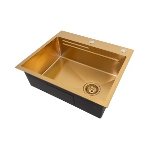 Chiuveta handmade SanDonna HD6050 Auriu - Img 5