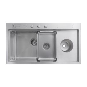Chiuveta handmade SanDonna HD9245 Crom Satin - Img 4