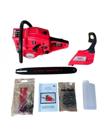 Drujba benzina Super Power Plus Red Edition , lama +lant 38CM 15'' 1.5CM 64D MX579 - Img 4