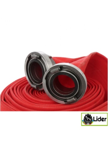 Furtun pompier 2" 20M 8 BARI, ROSU, CU CUPLE, PREMIUM, LIDER MX956 - Img 2