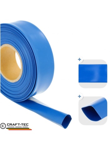 Furtun refulare plat PVC pentru apă 2" (50 mm), rola 50 m, albastru, MX390 - Img 2