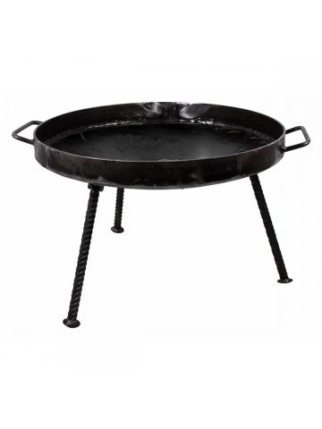 Grătar Tip Disc din Oțel cu Margine, Diametru 51 cm, Picioare Detașabile - Img 3