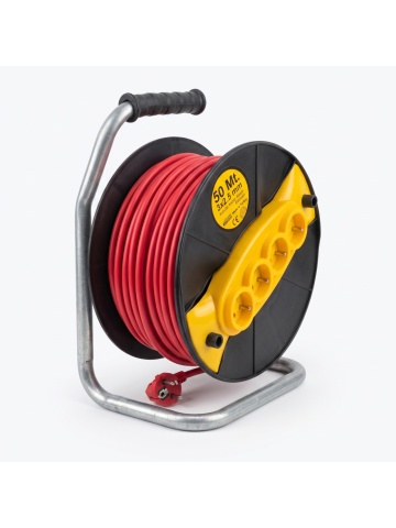 Prelungitor electric pe rolă CAMPION, 50m, 3x2.5mm, 3500W - Img 2