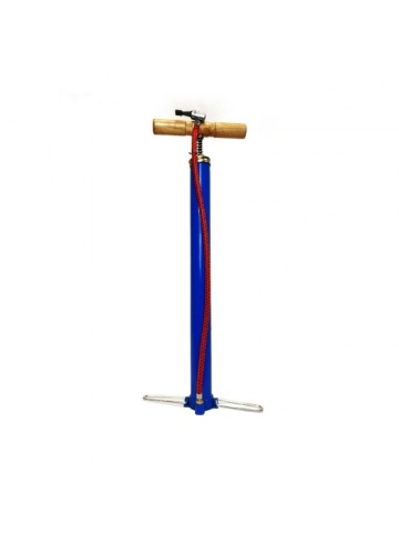 Pompă auto manuală cu mâner din lemn, dimensiuni 54x16x6 cm