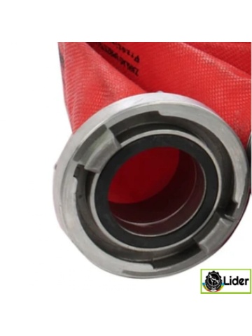 Furtun pompier 2" 20M 8 BARI, ROSU, CU CUPLE, PREMIUM, LIDER MX956 - Img 3