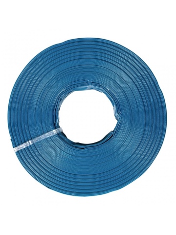 Furtun refulare plat PVC pentru apă 2" (50 mm), rola 50 m, albastru, MX390 - Img 3