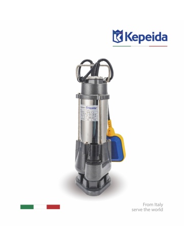 Pompa Submersibilă pentru Apă Murdară Kepeida Italy V1500A-F, 2 HP, Debit 420 L/min, Înălțime 16 m, Racord 2”, Cu Flotor, Bobinaj Cupru - Img 2