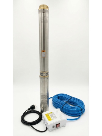 Pompă submersibilă pentru puț adânc KEPEIDA 4SPM1010-1.5, 1.5 kW, inox, debit 14.4 mc/h, refulare 67 m