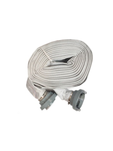 Furtun de pompieri cu cuple rapide Craft-tec MX1209, 1 țol (25 mm), lungime 20 m, presiune 8 bari, alb - Img 2