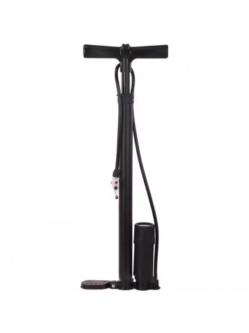 Pompă auto cu manometru, THUNDER, culoare neagră, cu adaptoare universale