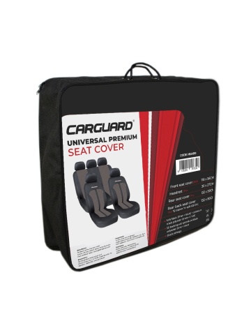Set huse universale premium pentru scaune auto, bej cu negru - Img 3