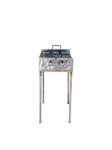 Gratar MARE REGLABIL 2 NIVELE 60*40*2mm* ,pt gatit ,metalic pe carbuni - Img 2
