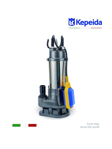 Pompa Submersibilă pentru Apă Murdară Kepeida Italy V1500A-F, 2 HP, Debit 420 L/min, Înălțime 16 m, Racord 2”, Cu Flotor, Bobinaj Cupru - Img 3