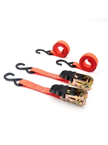 Set 2 chingi cu clichet, rezistență la 680 kg/chingă – 25 mm × 3 m – Carguard